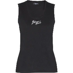 Logo-print tank top