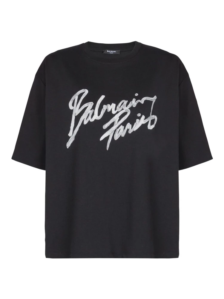 Balmain T-shirts and Polos Black