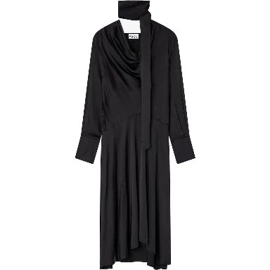 MIDI DRESS WITH SCARF