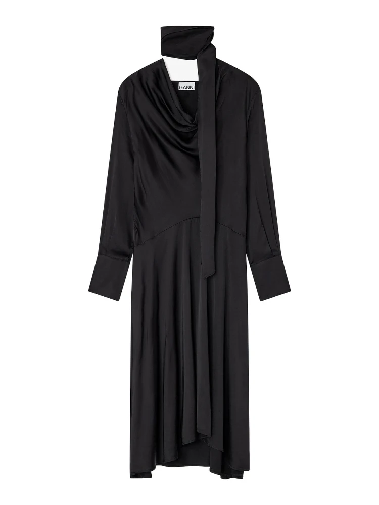 MIDI DRESS WITH SCARF