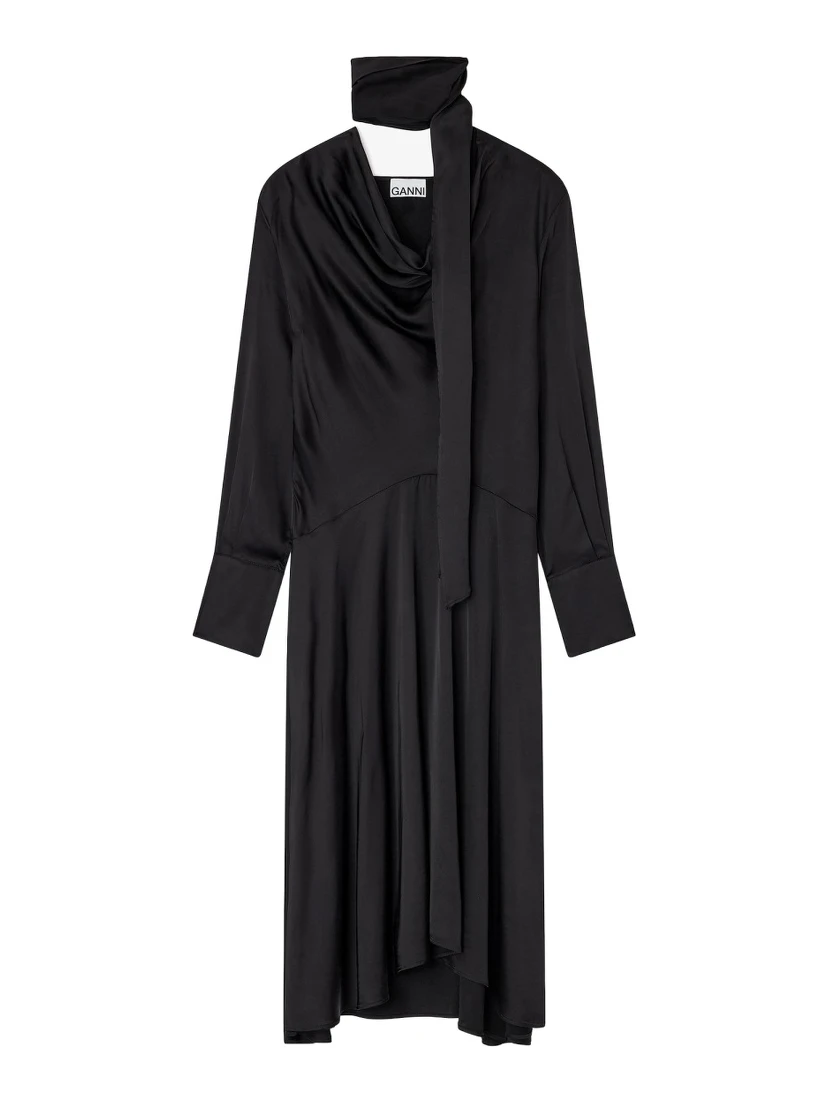 MIDI DRESS WITH SCARF