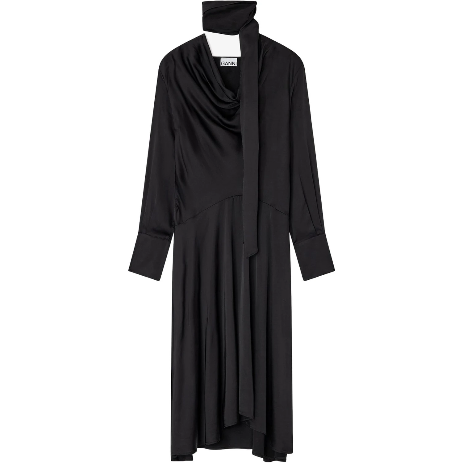 MIDI DRESS WITH SCARF