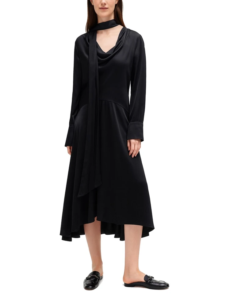 MIDI DRESS WITH SCARF alternative