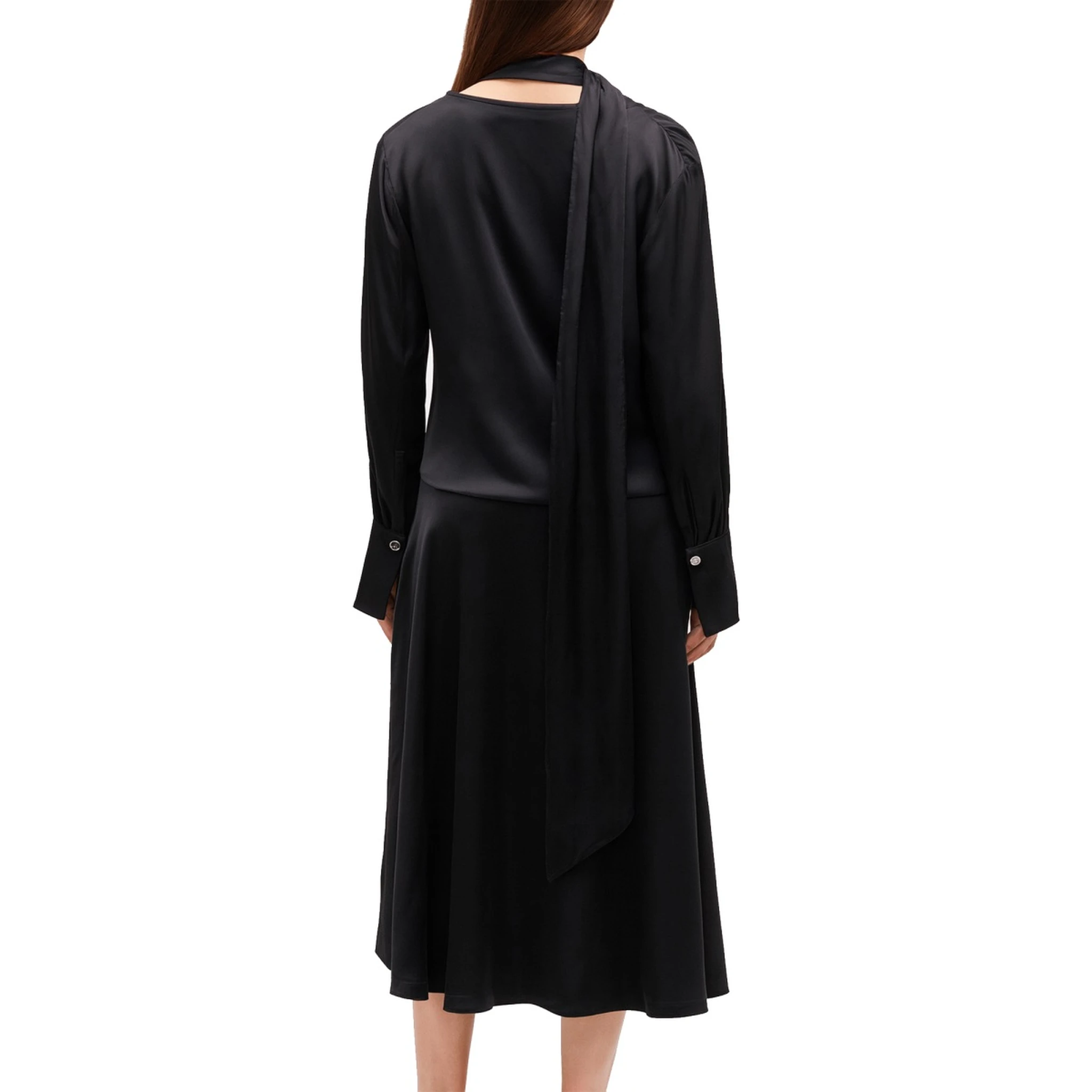 MIDI DRESS WITH SCARF