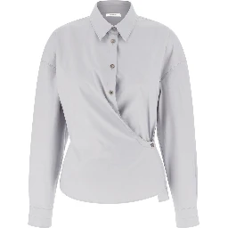 STRAIGHT TWISTED COLLAR SHIRT
