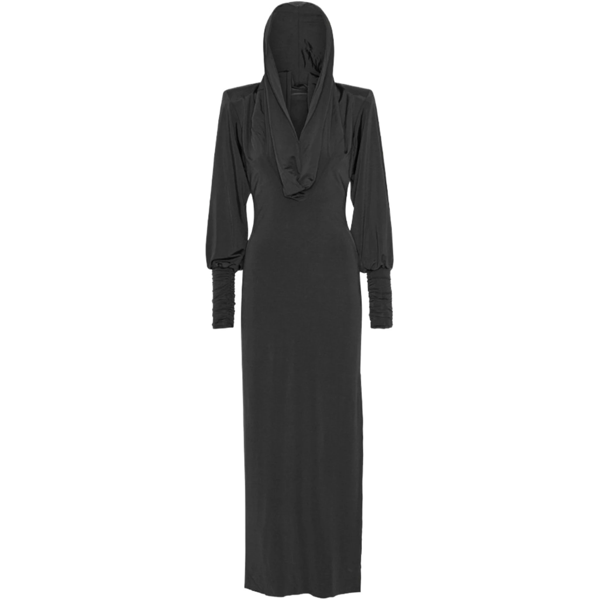 LONG DRESS WITH HOOD
