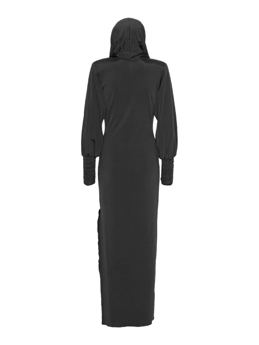 LONG DRESS WITH HOOD