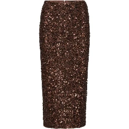 MIDI SKIRT WITH SEQUINS