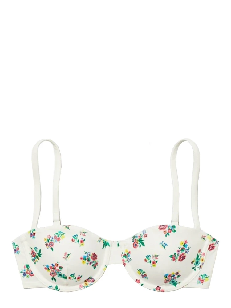 FLORAL PRINT BIKINI TOP
