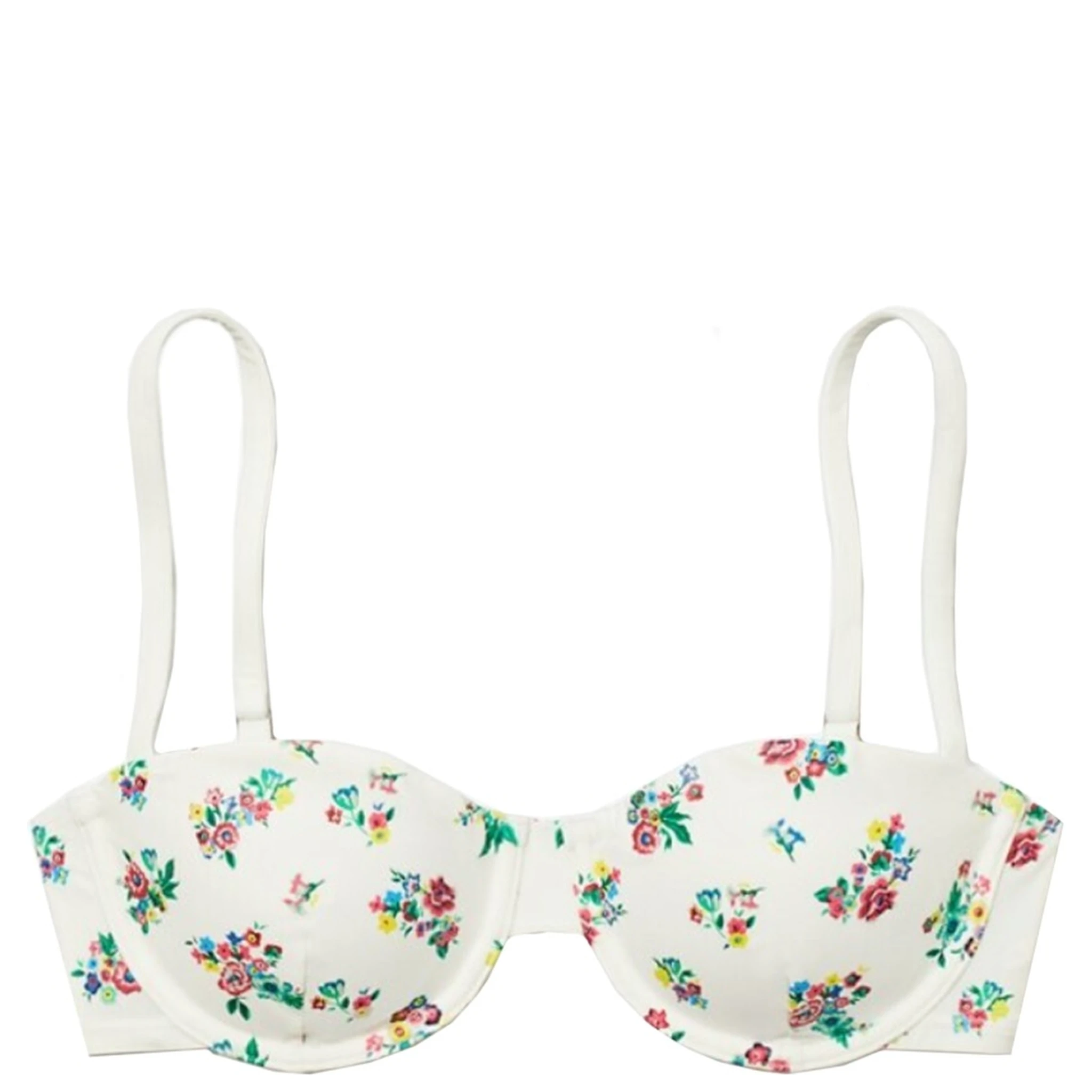 FLORAL PRINT BIKINI TOP