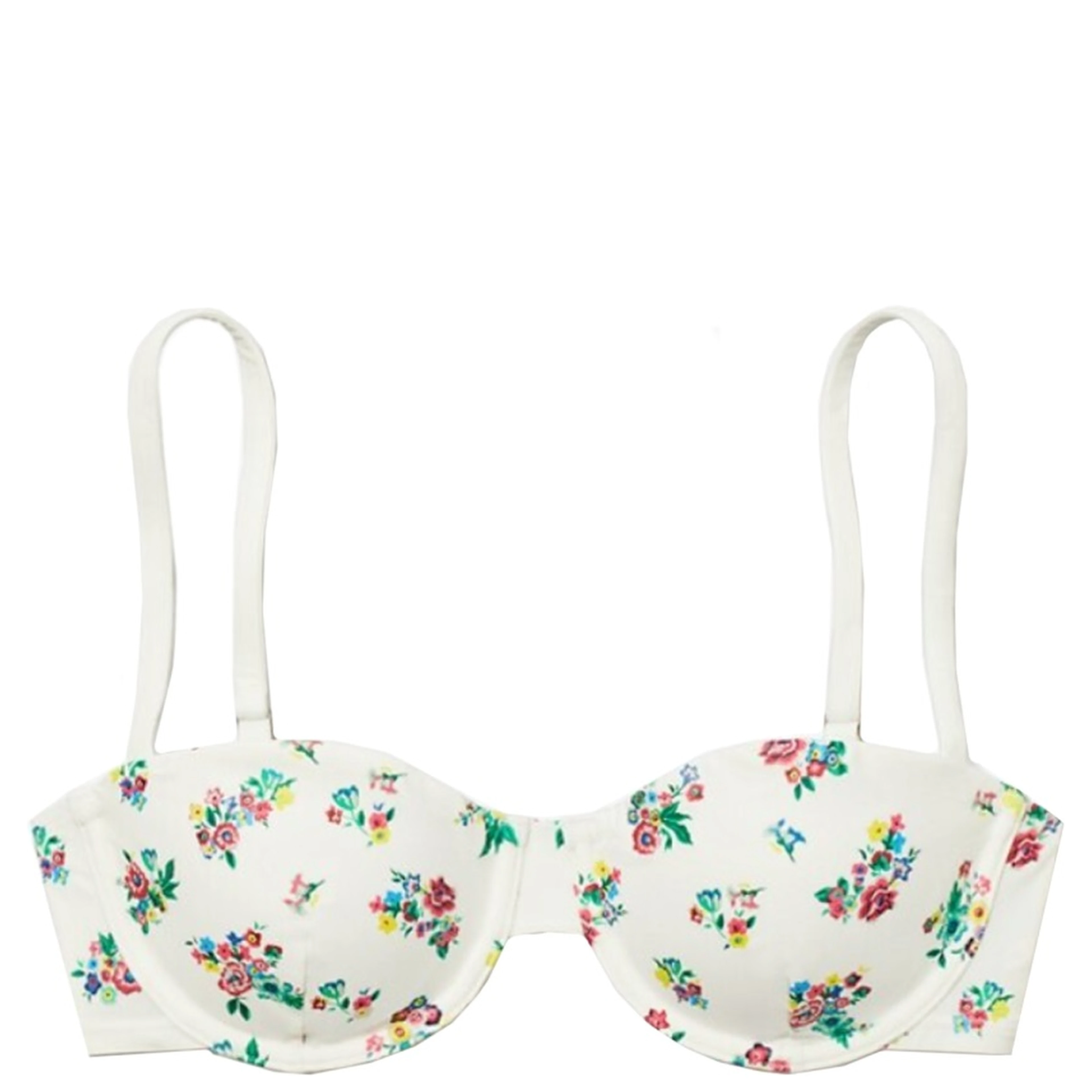 FLORAL PRINT BIKINI TOP