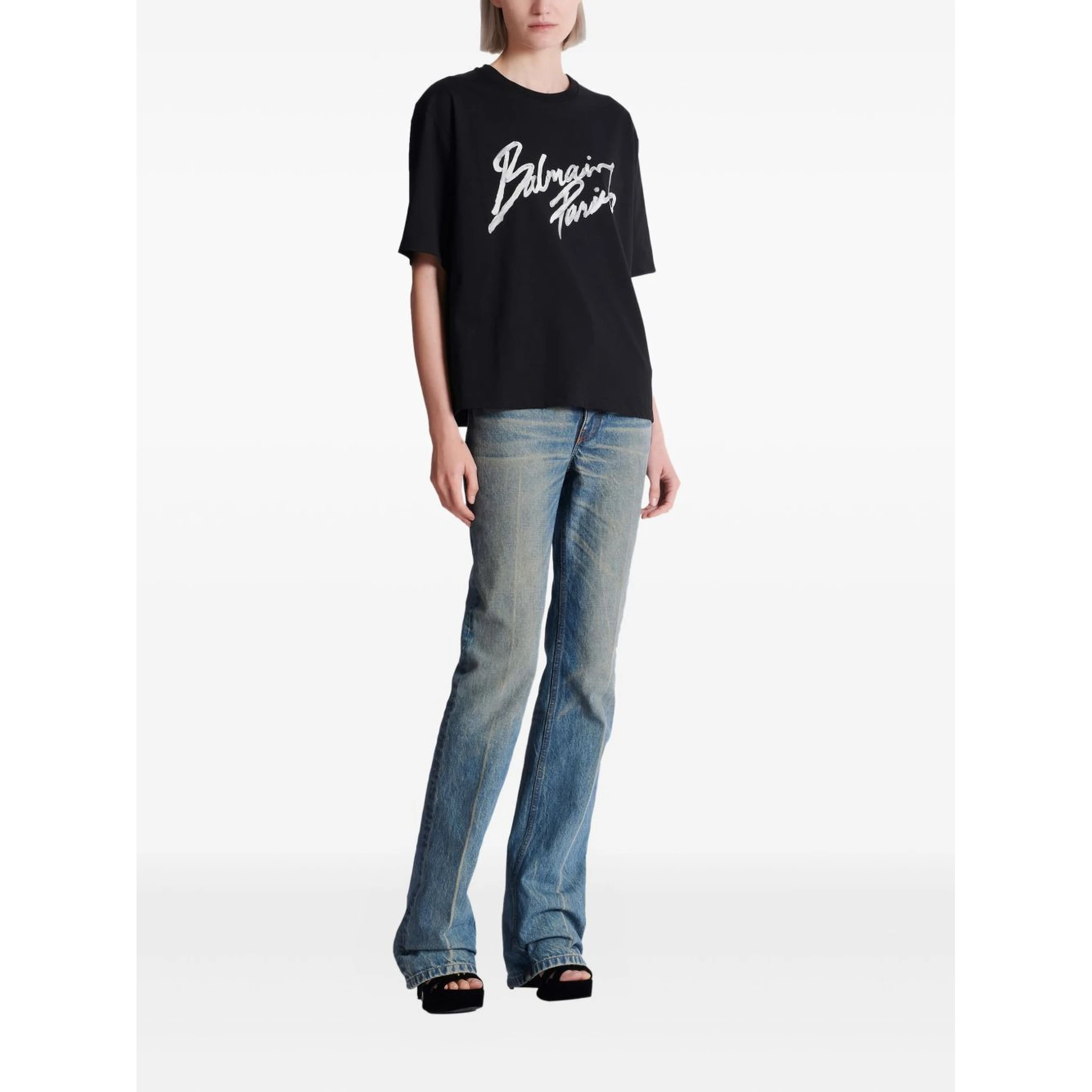 Balmain T-shirts and Polos Black