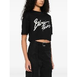 Balmain T-shirts and Polos Black