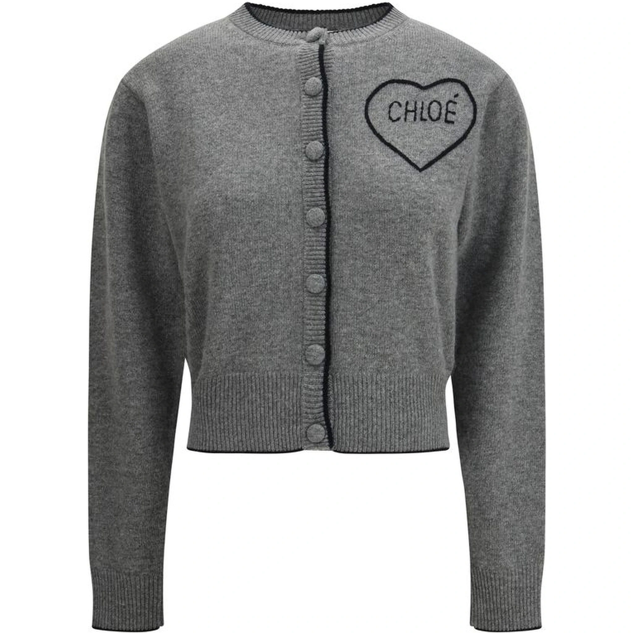 Gray Wool Cardigan