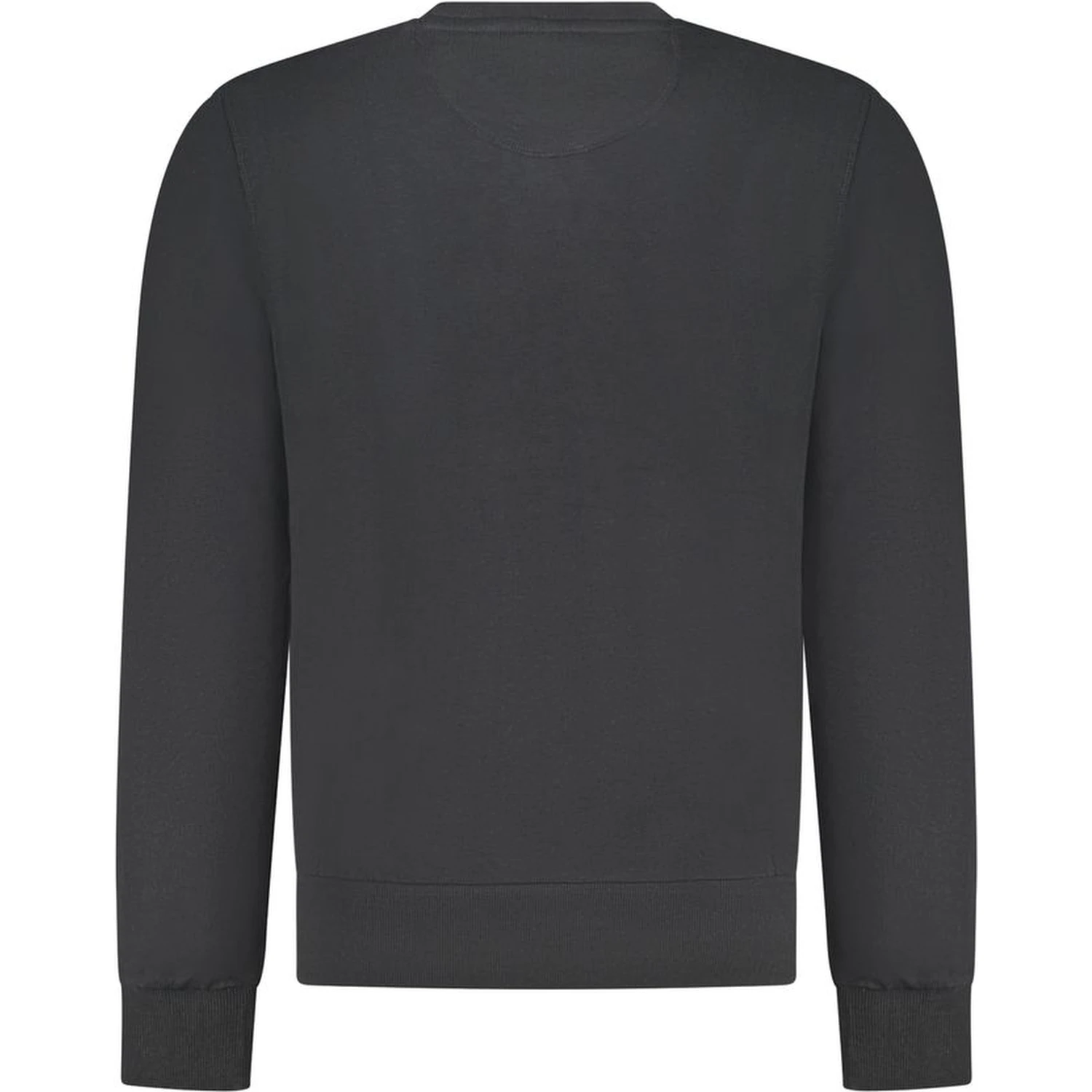 Black Cotton Men Sweatshirt