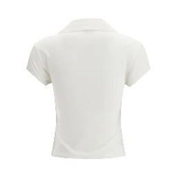 White Cotton Polo Shirt