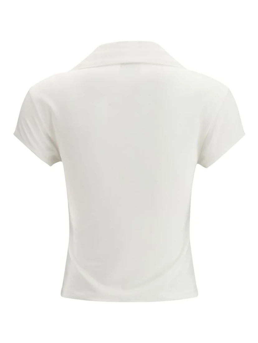 White Cotton Polo Shirt