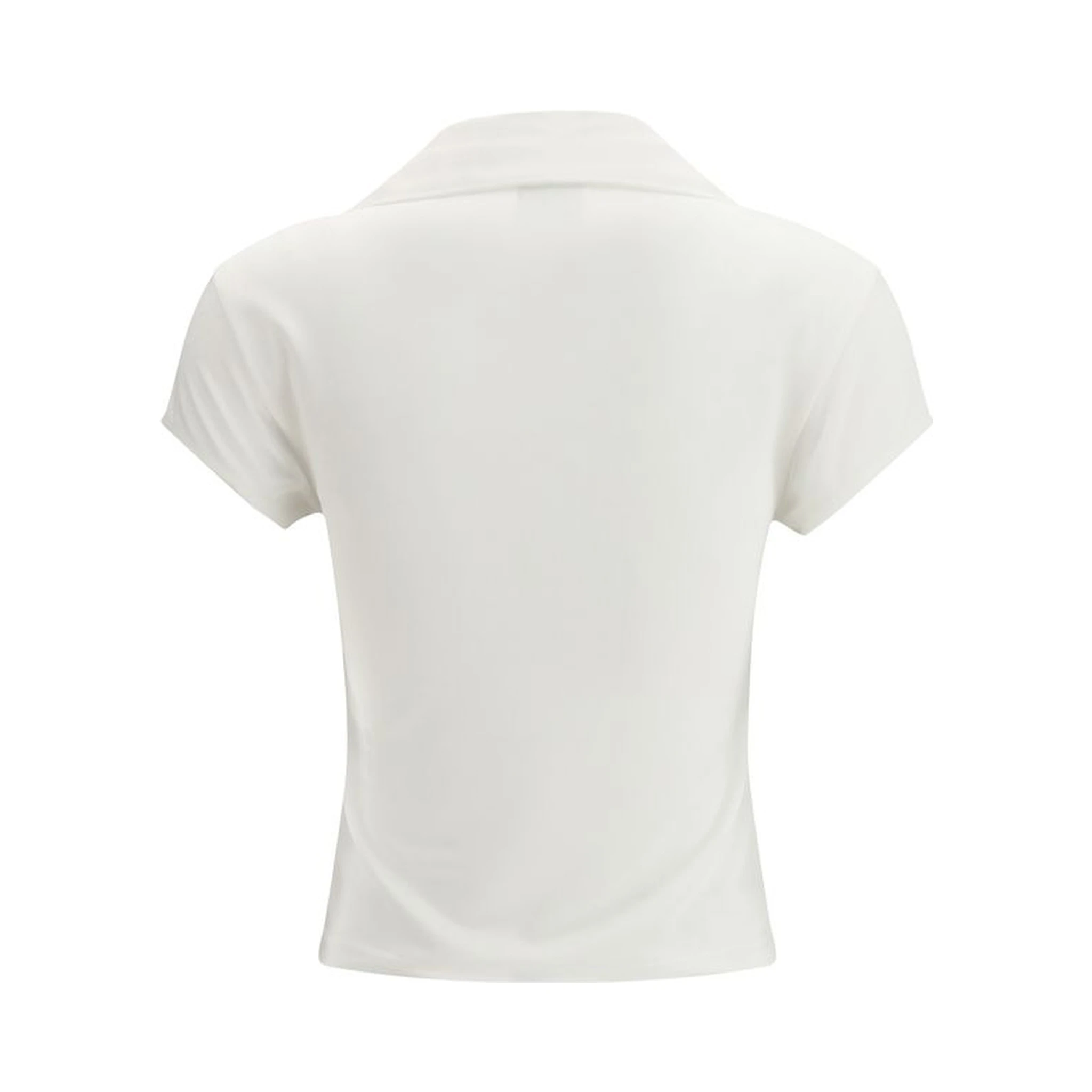 White Cotton Polo Shirt