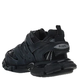 Black Polyester Sneakers