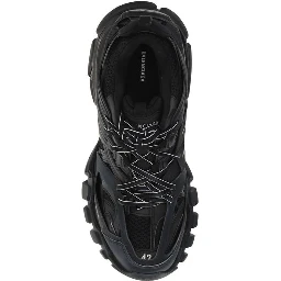 Black Polyester Sneakers