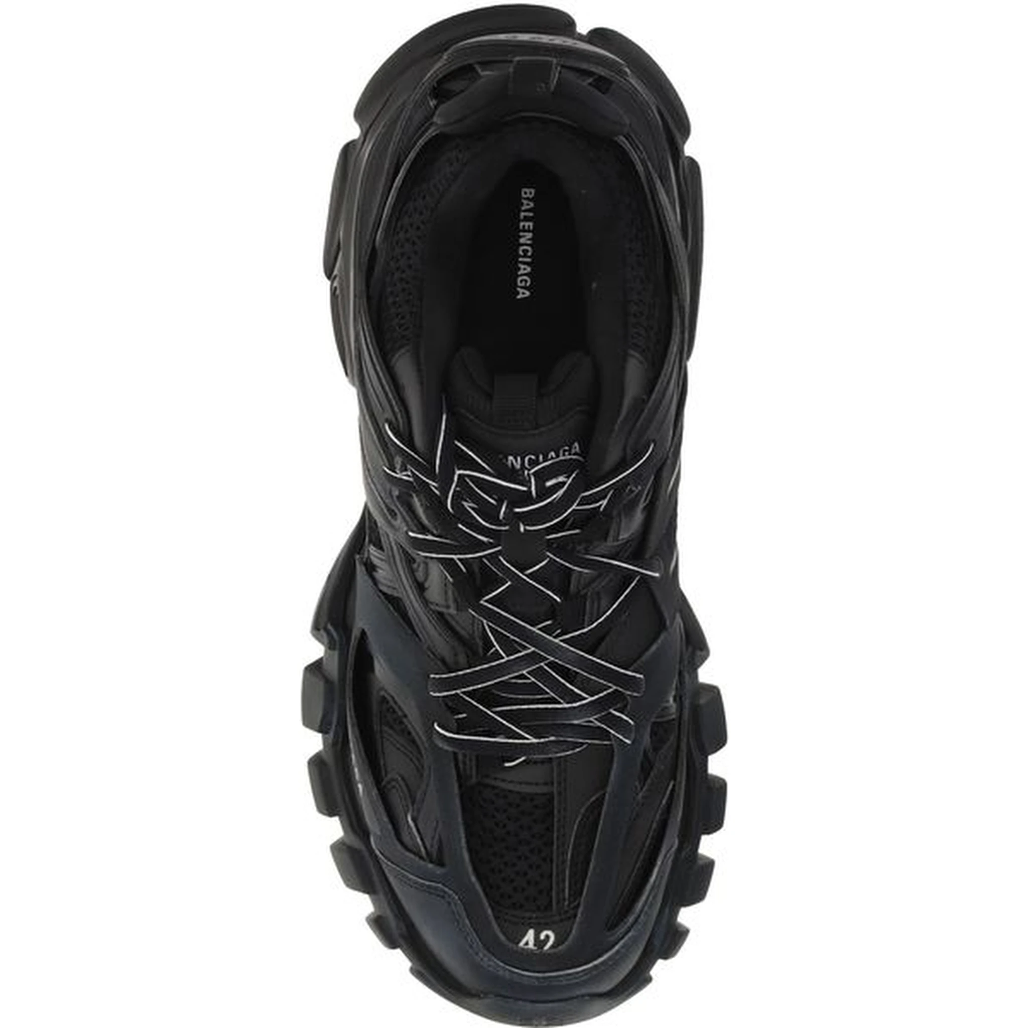 Black Polyester Sneakers