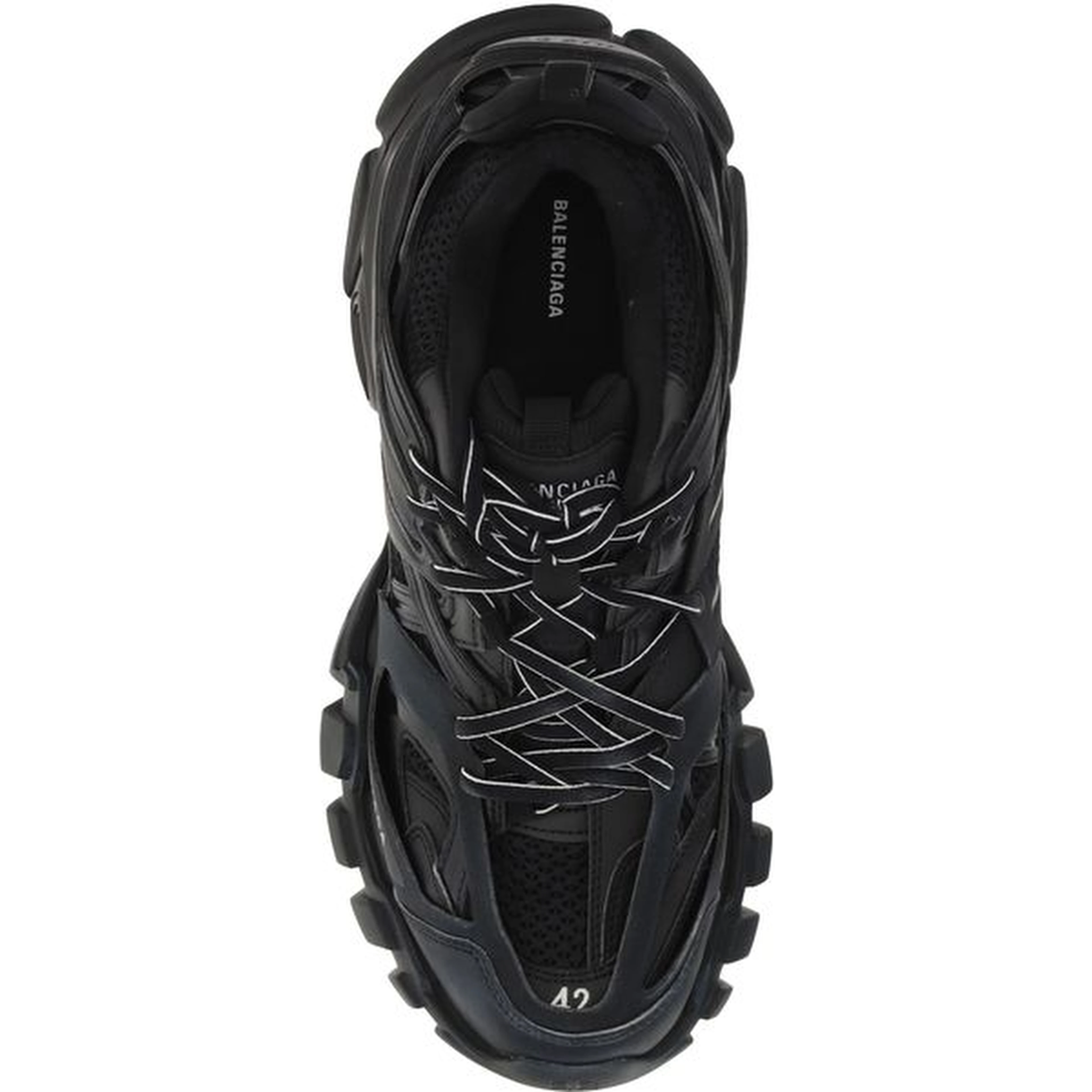 Black Polyester Sneakers