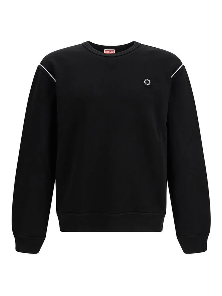Black Cotton Sweatshirt