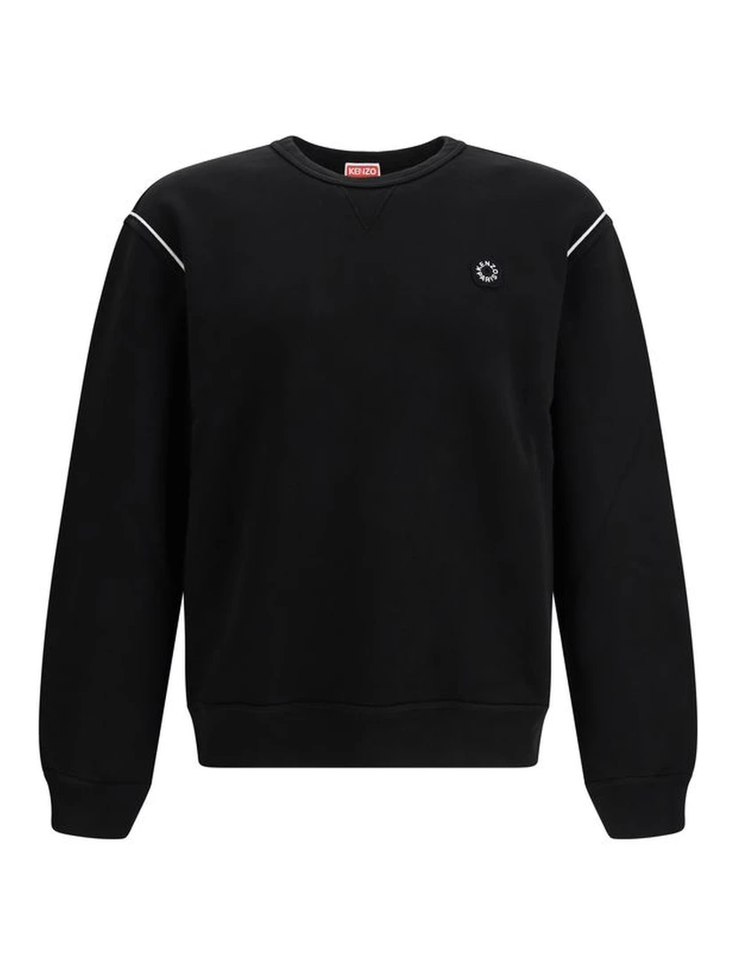 Black Cotton Sweatshirt