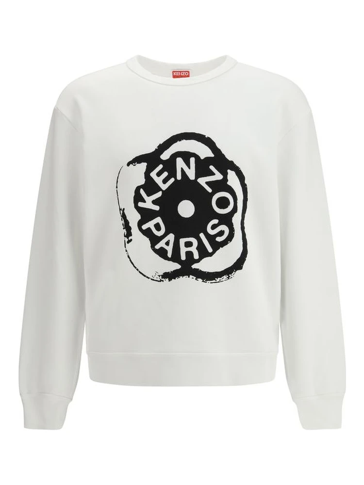 White Cotton Sweatshirt