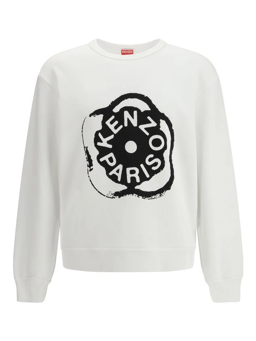 White Cotton Sweatshirt