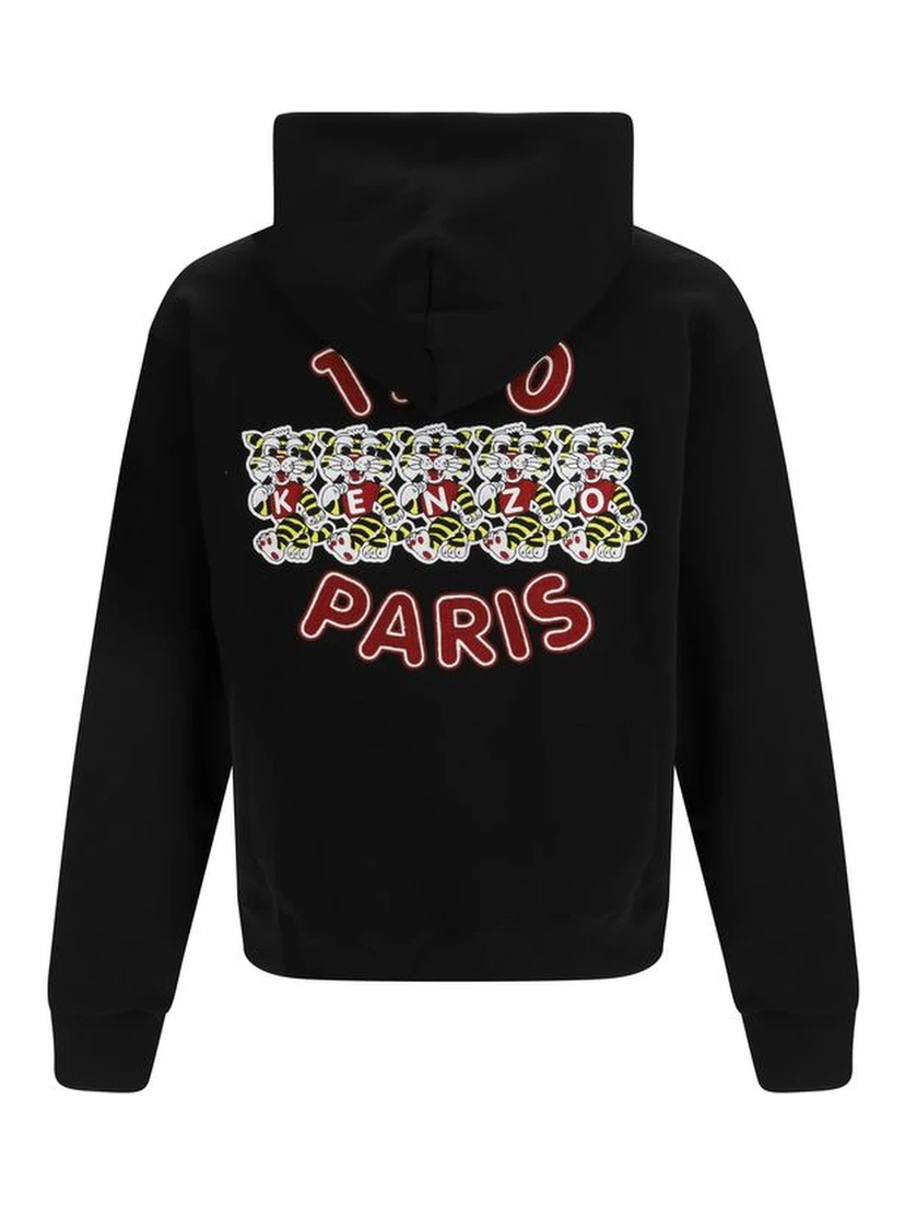 Black Cotton Sweatshirt