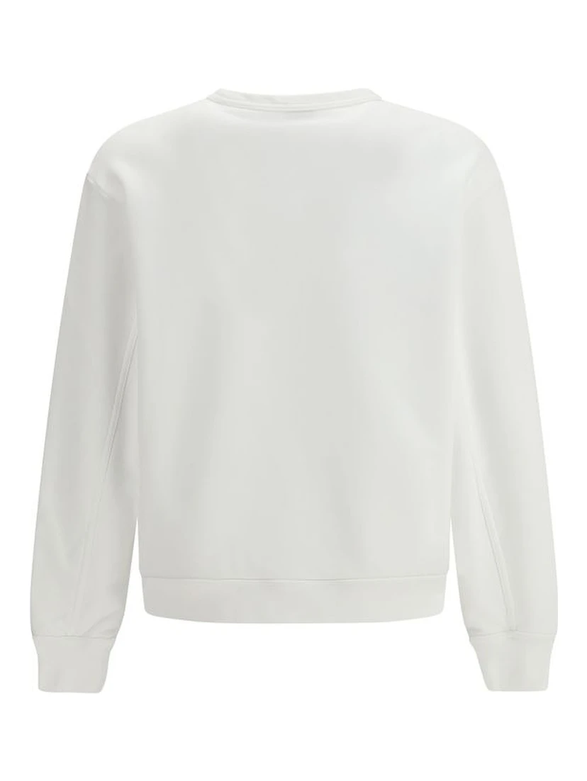 White Cotton Sweatshirt