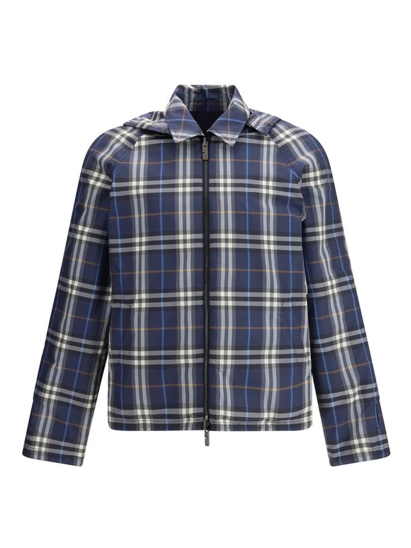 Blue Polyester Jackets And Coat