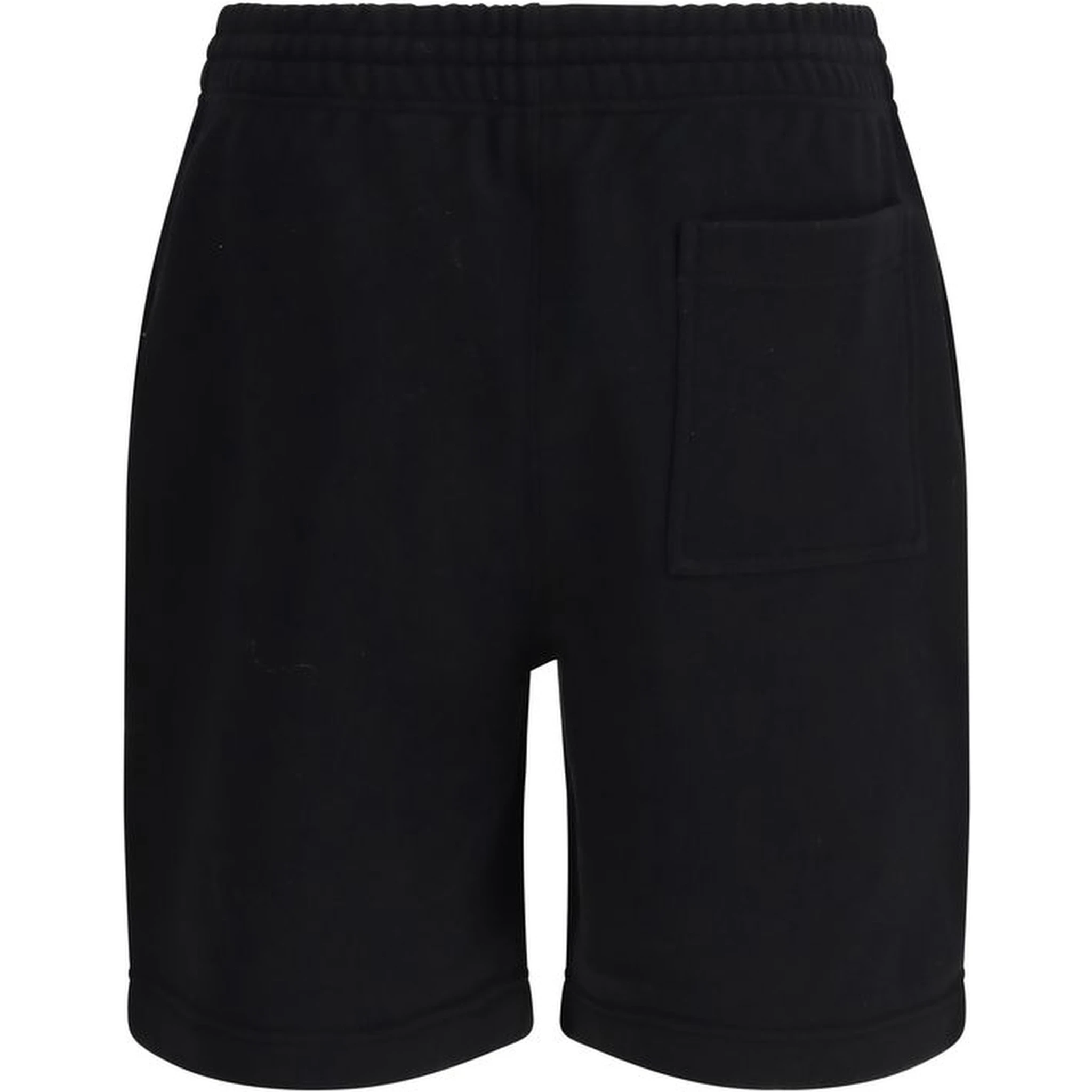 Black Cotton Bermuda Shorts