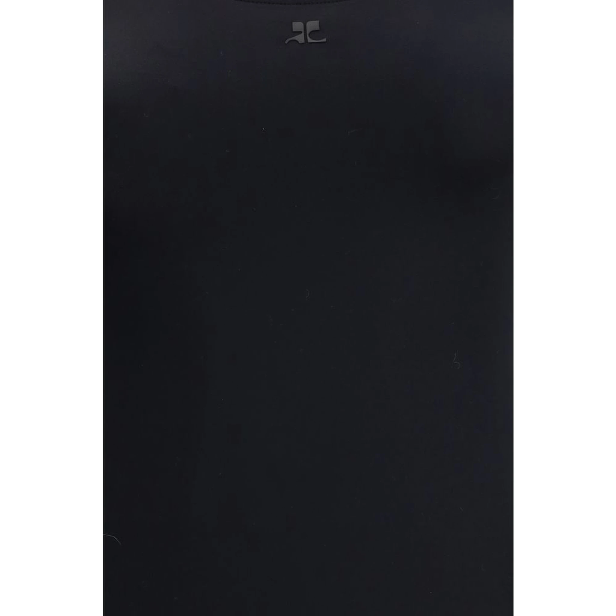 Black Elastane One-Piece Swimsuit