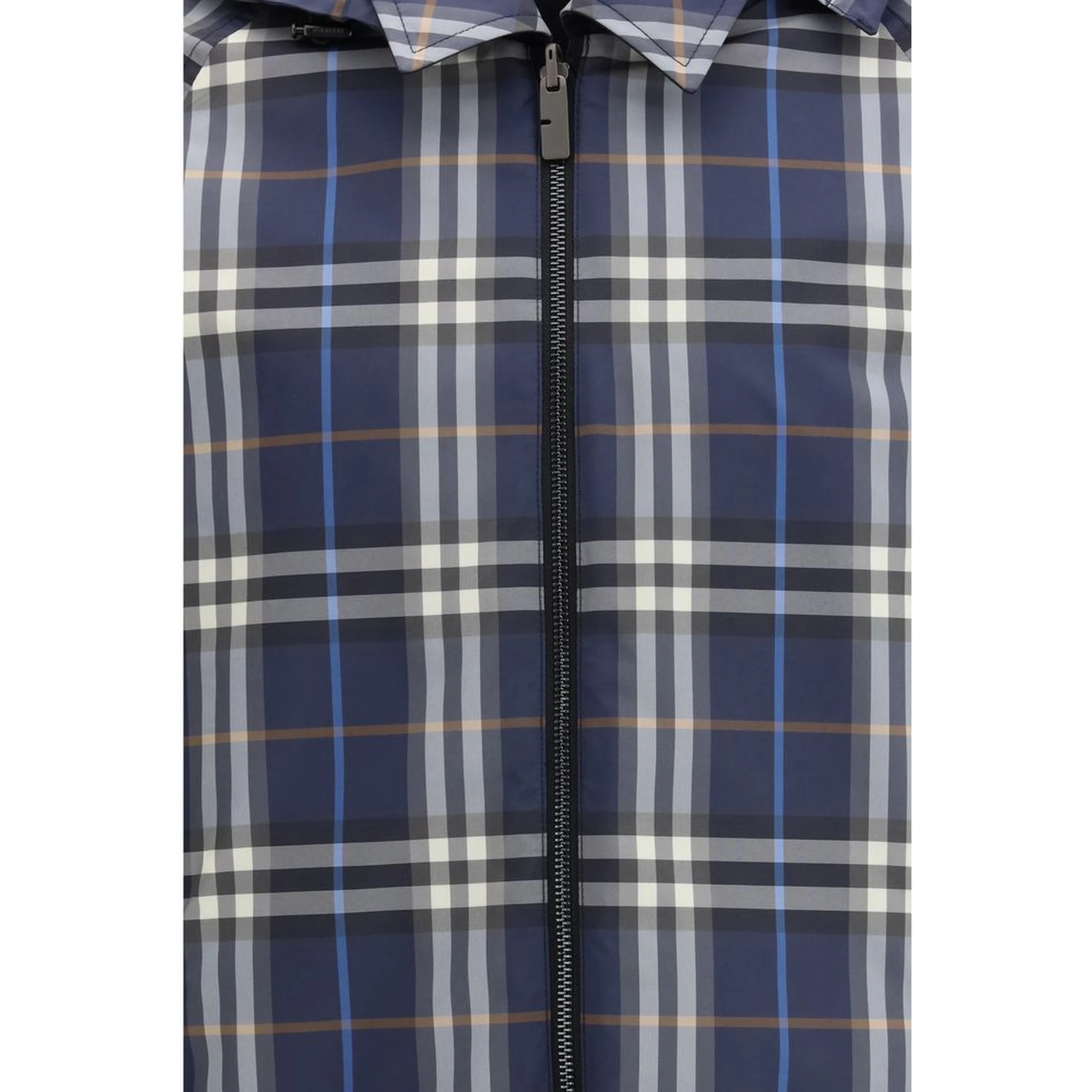 Blue Polyester Jackets And Coat