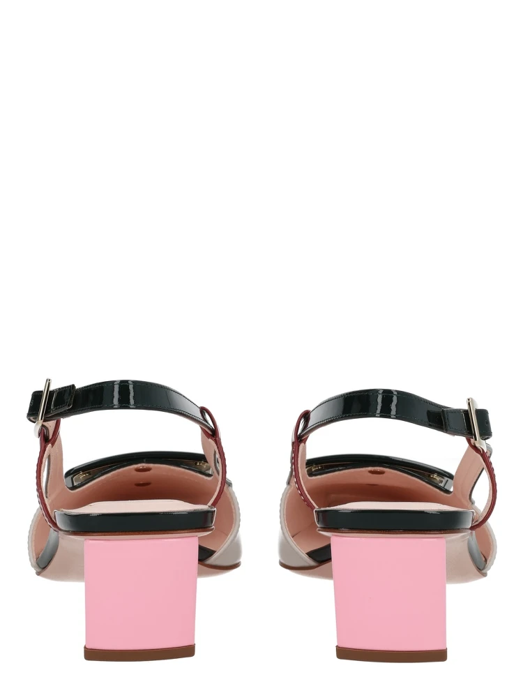 "LACQUERED" SLINGBACK PUMPS alternative