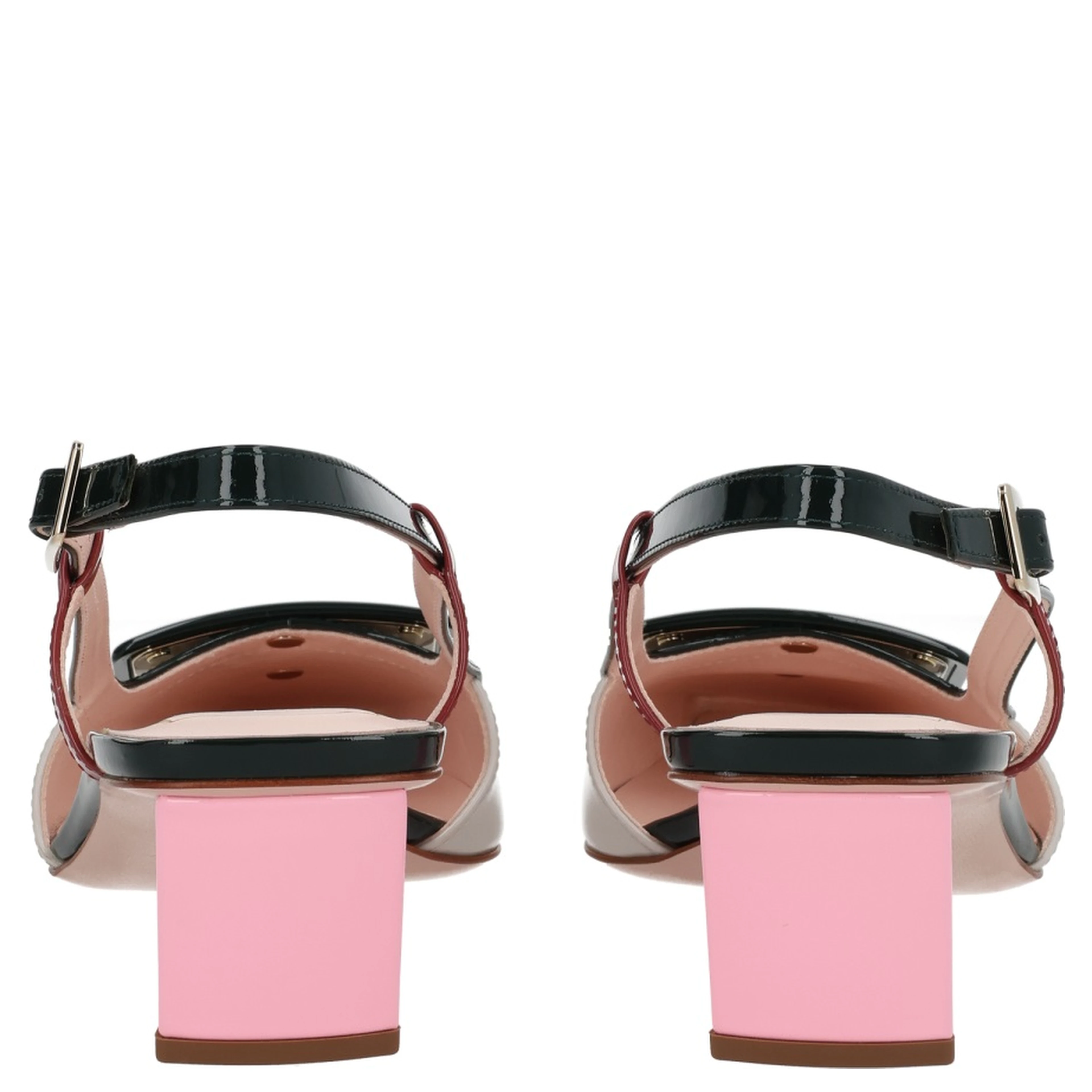 "LACQUERED" SLINGBACK PUMPS