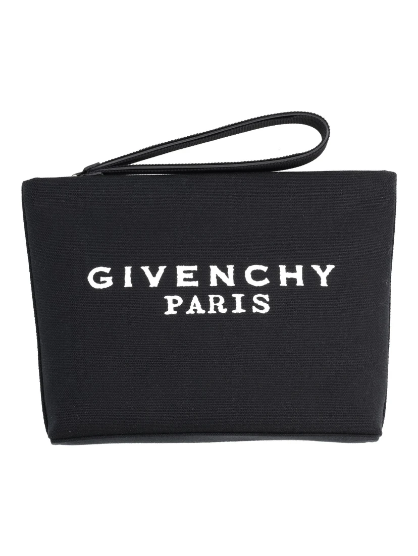 CLUTCH BAG WITH LOGO