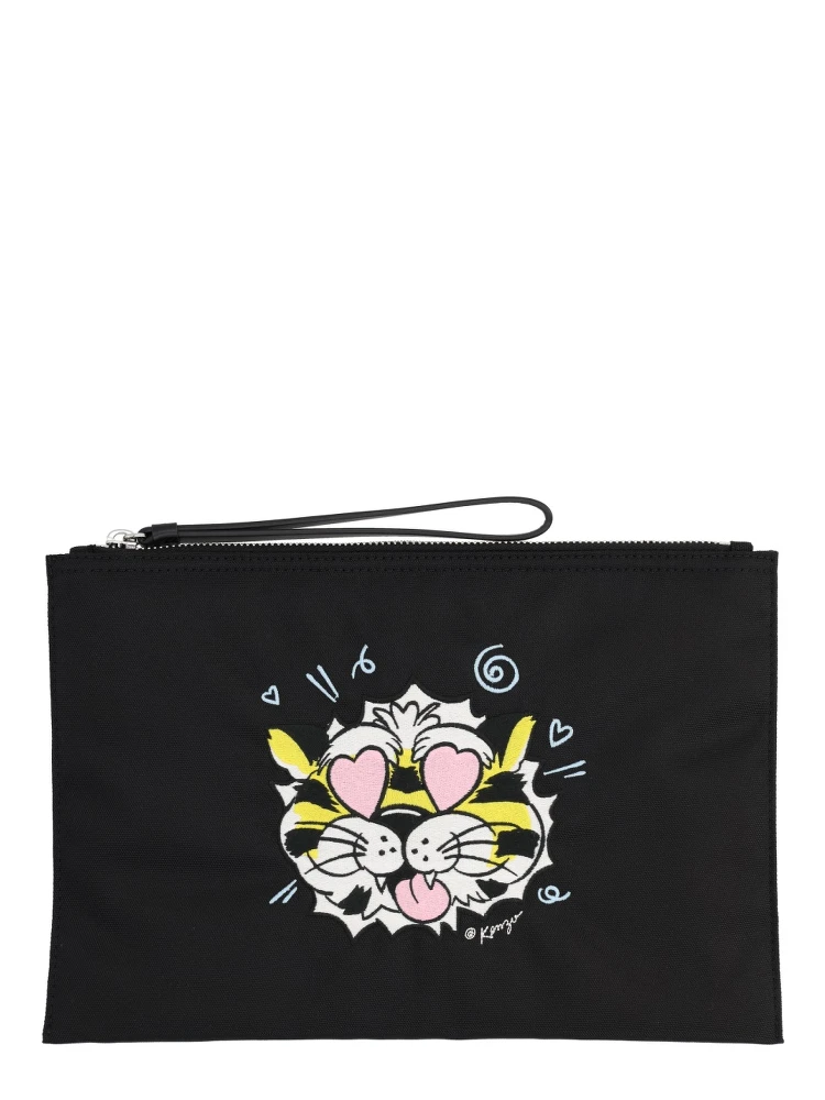 "KENZO WILD TIGER" CLUTCH BAG