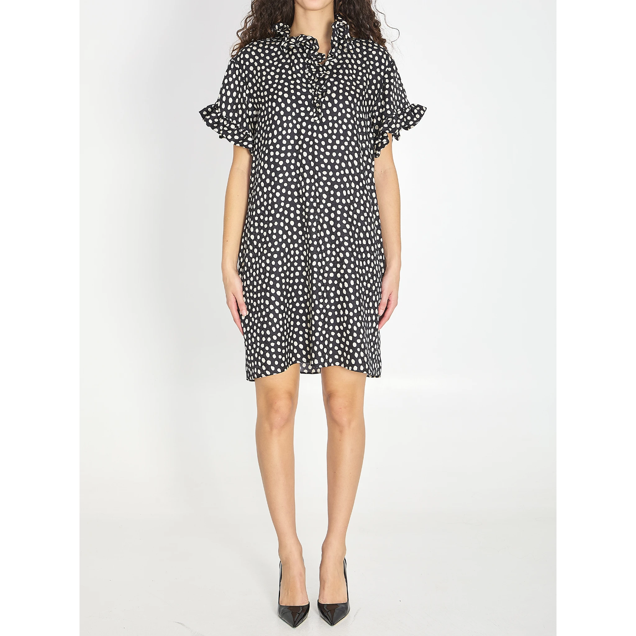 Short-sleeve mini dress