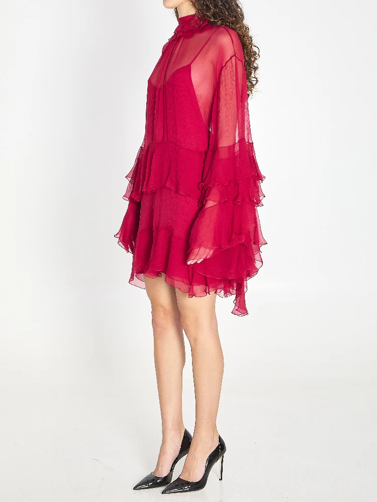 Mini dress with ruffles alternative