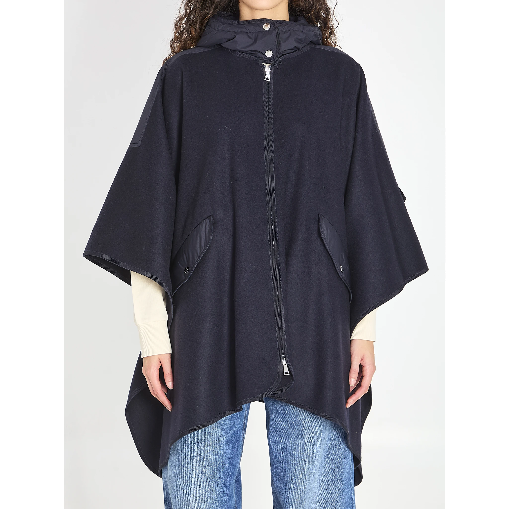 Wool and nylon cape