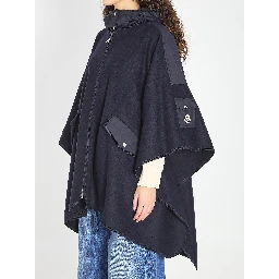 Wool and nylon cape