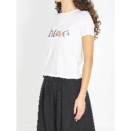 تيشيرت للأطفال بقصة ضيقة مع شعار