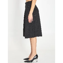 Bermuda shorts with double belt