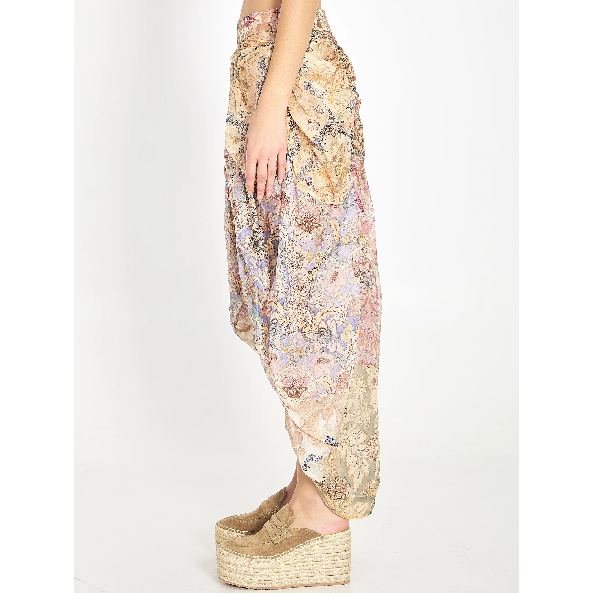 Rebellion draped midi skirt