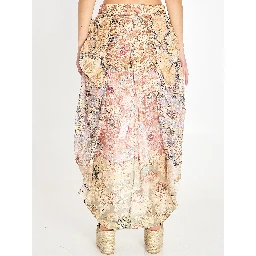 Rebellion draped midi skirt