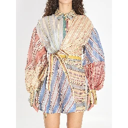 Rebellion striped mini dress