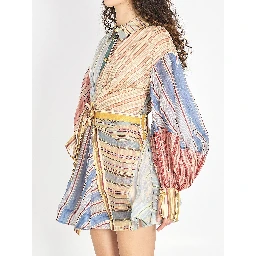 Rebellion striped mini dress